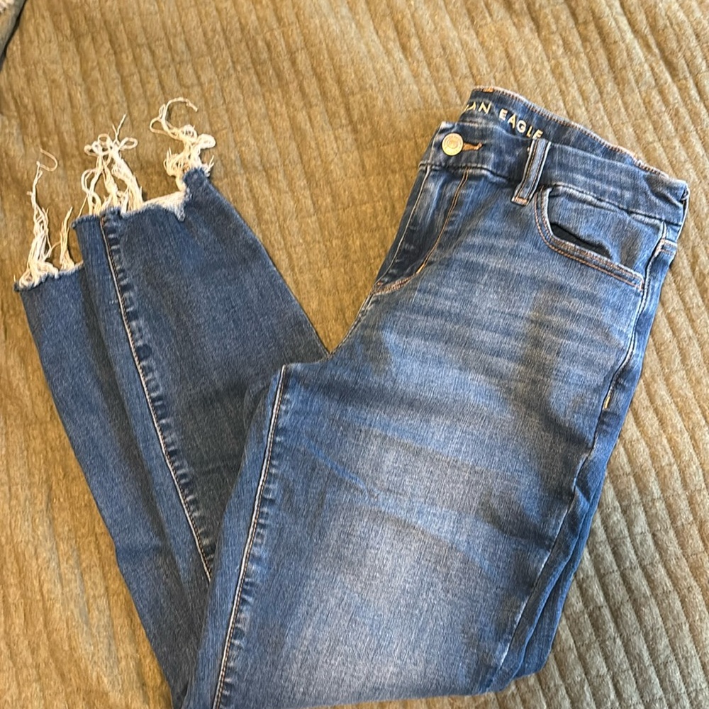 American Eagle curvy high rise jegging crop size 10 regular